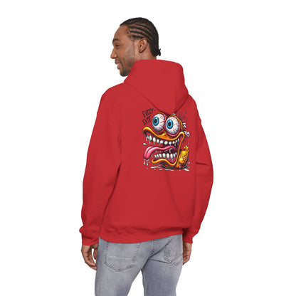 Crazy Cartoon Monster Hoodie - "Every Bite" Retro Hot Rod Art Pullover