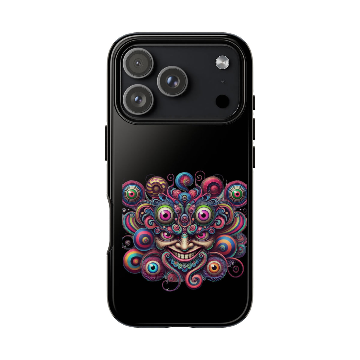 Psychedelic Smiling Eye Cluster Phone Case