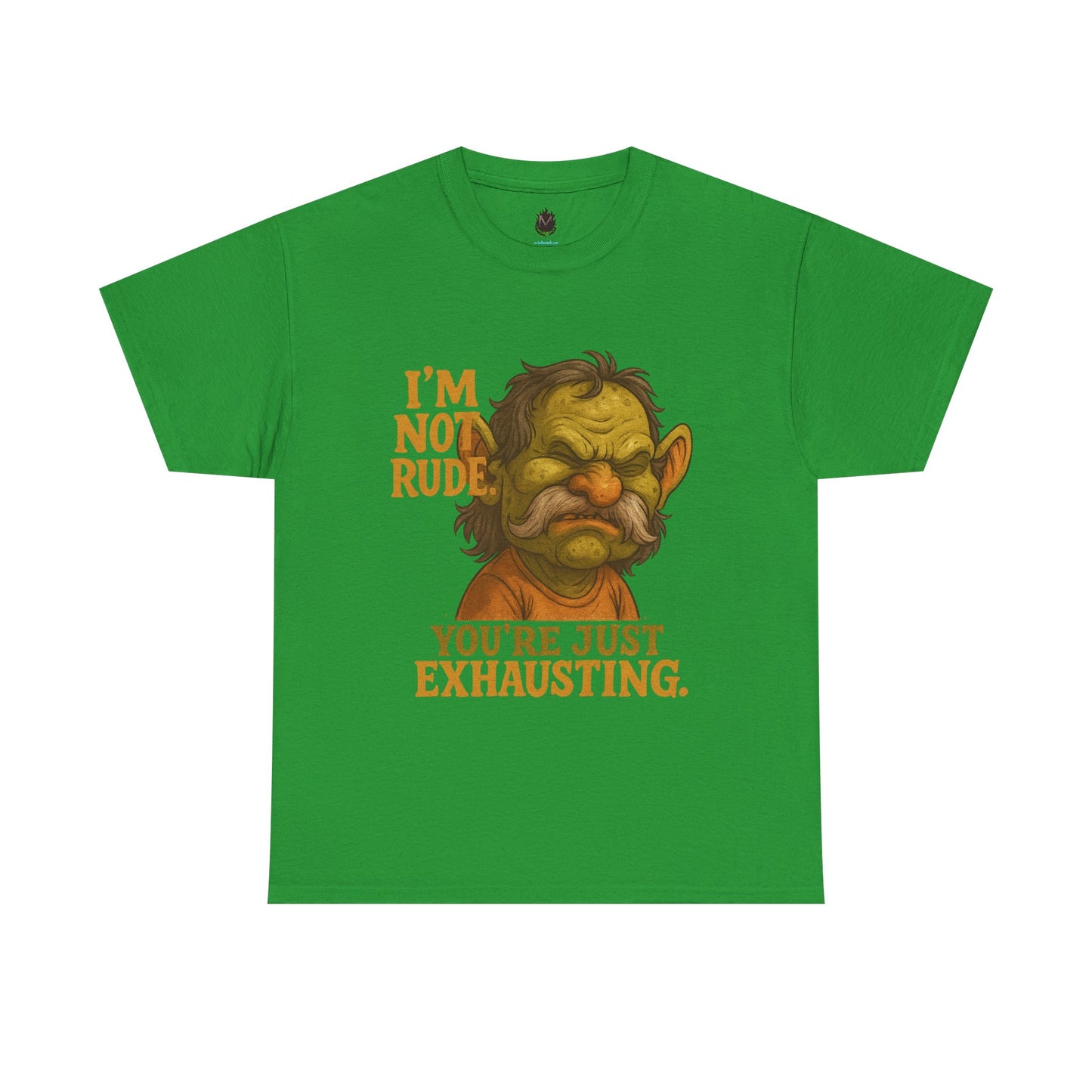 Grumpy Troll Face You’re Just Exhausting T-Shirt | Funny Sarcastic Tee