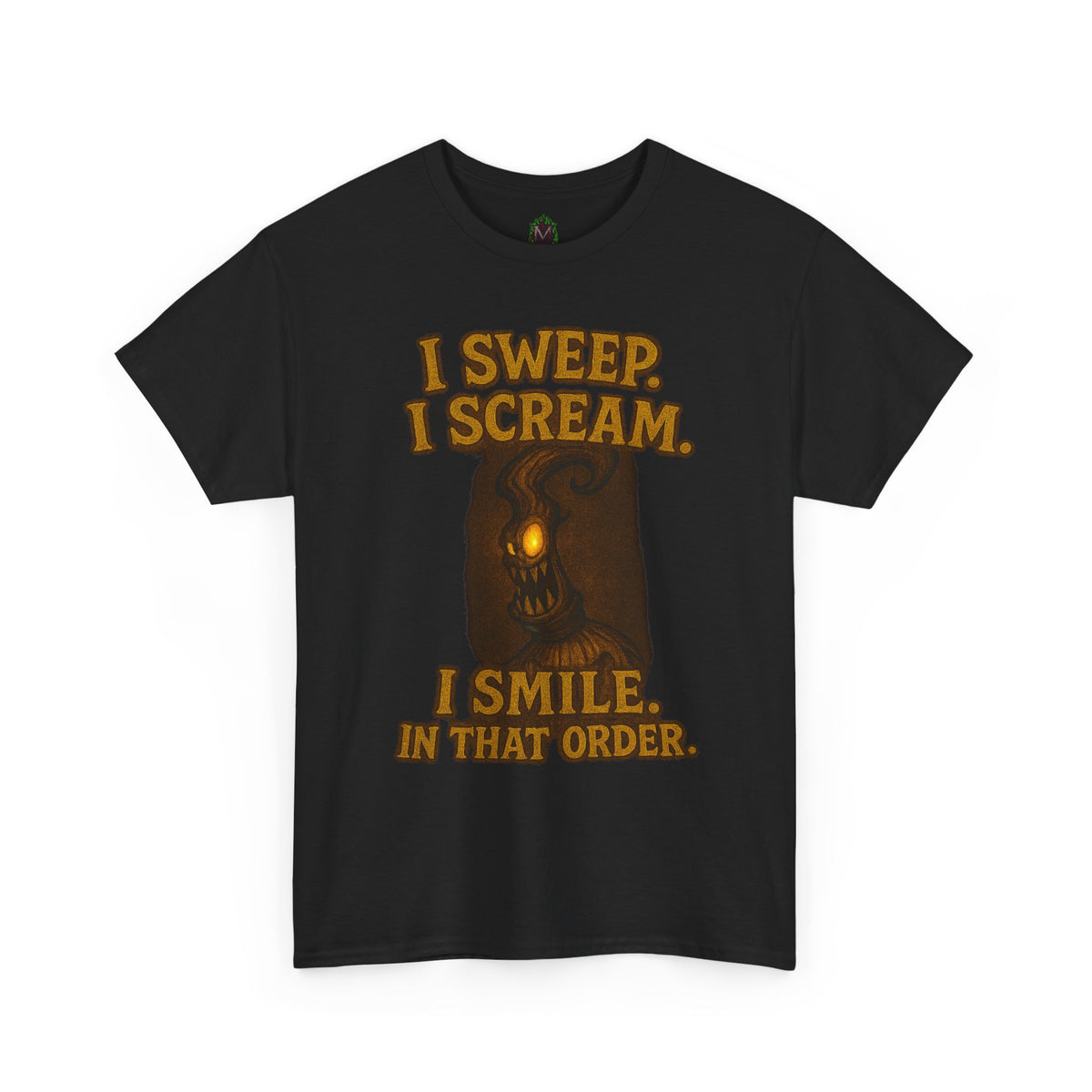 Creepy Pumpkin Lantern I Sweep I Scream I Smile T-Shirt
