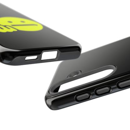 Phone Case — Neon Middle Finger Emoji Graphic