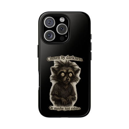 Phone Case - "Chosen by Darkness (Or Maybe Just Rabies)" Cute Creepy Retro Creature Protective Case