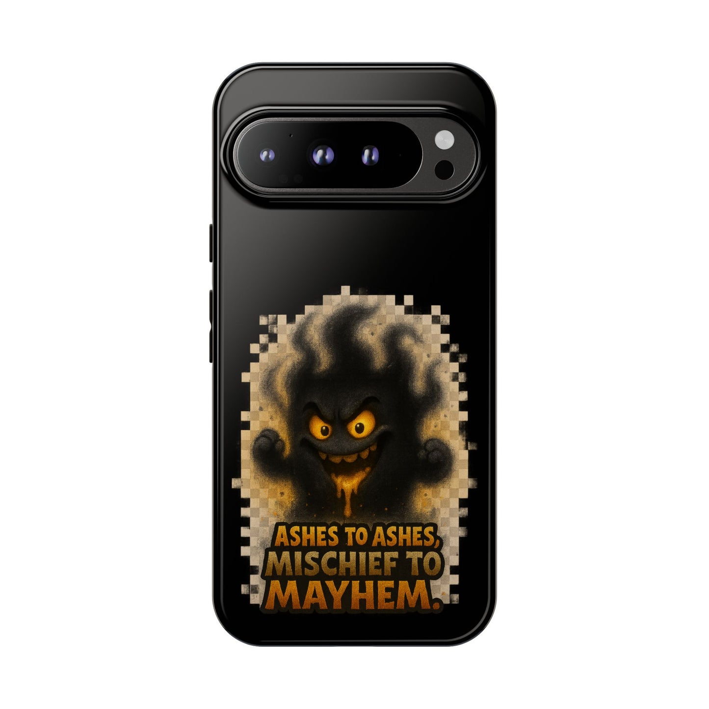 Phone Case — 'Ashes to Ashes, Mischief to Mayhem' Spooky Ghost Protective Case