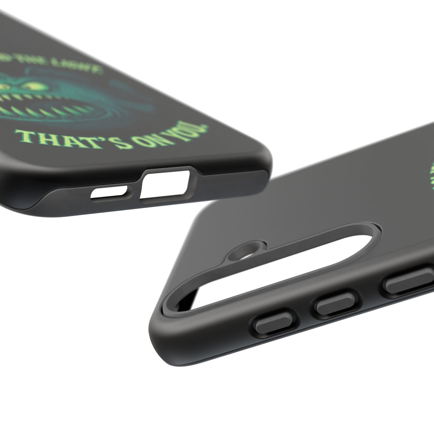 Anglerfish Phone Case – “You Followed The Light, That’s On You” Glow Horror Protective Case