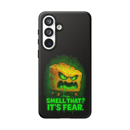 Phone Case — 'Smell That? It's Fear.' Spooky Cheese Monster Protective Case