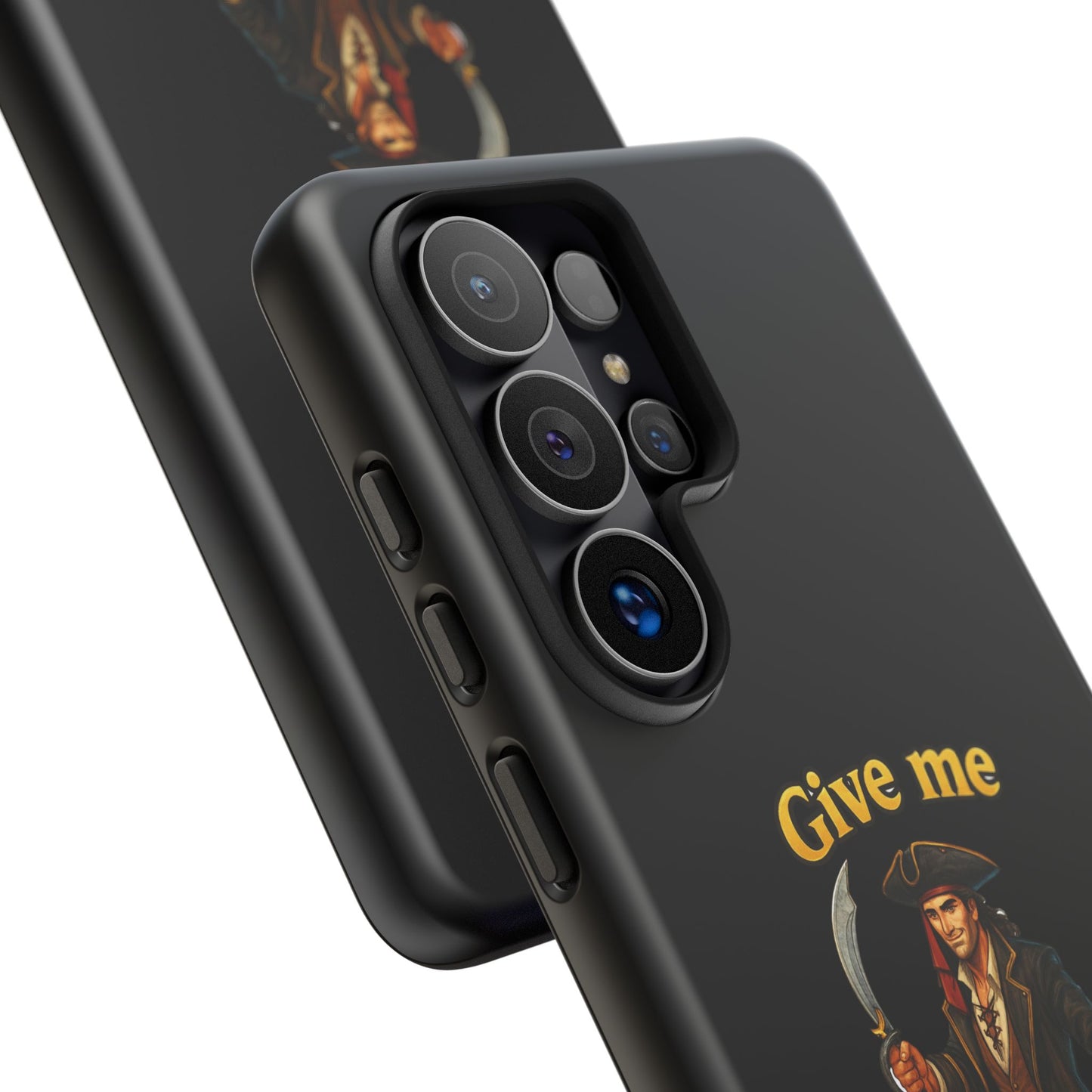 Phone Case — 'Give Me Booty' Pirate Graphic Protective Case