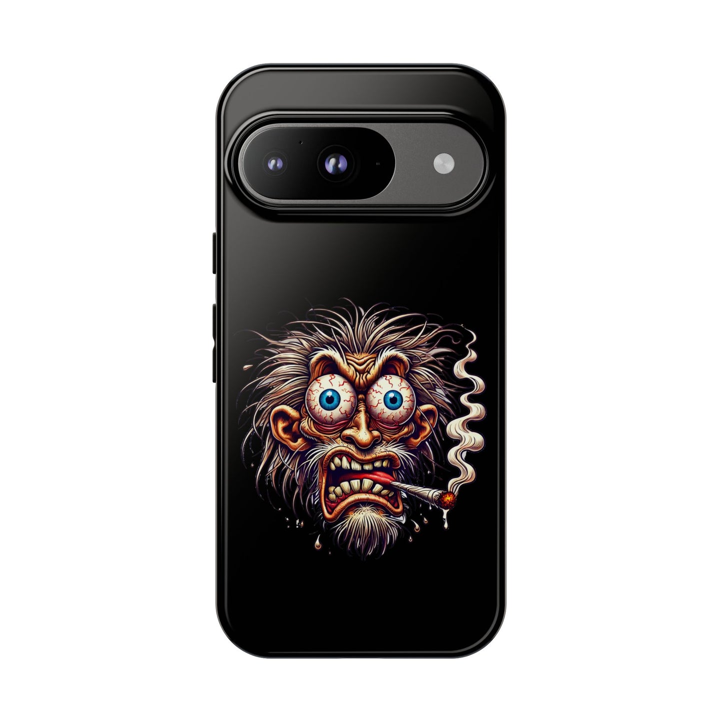 Phone Case — Wild Cartoon Monster Smoking Design