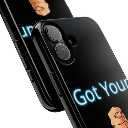 Got Your Nose Phone Case — Funny Neon Fist Design