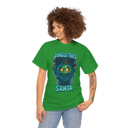 Jingle This Santa T-Shirt | Spooky Christmas Skull Design