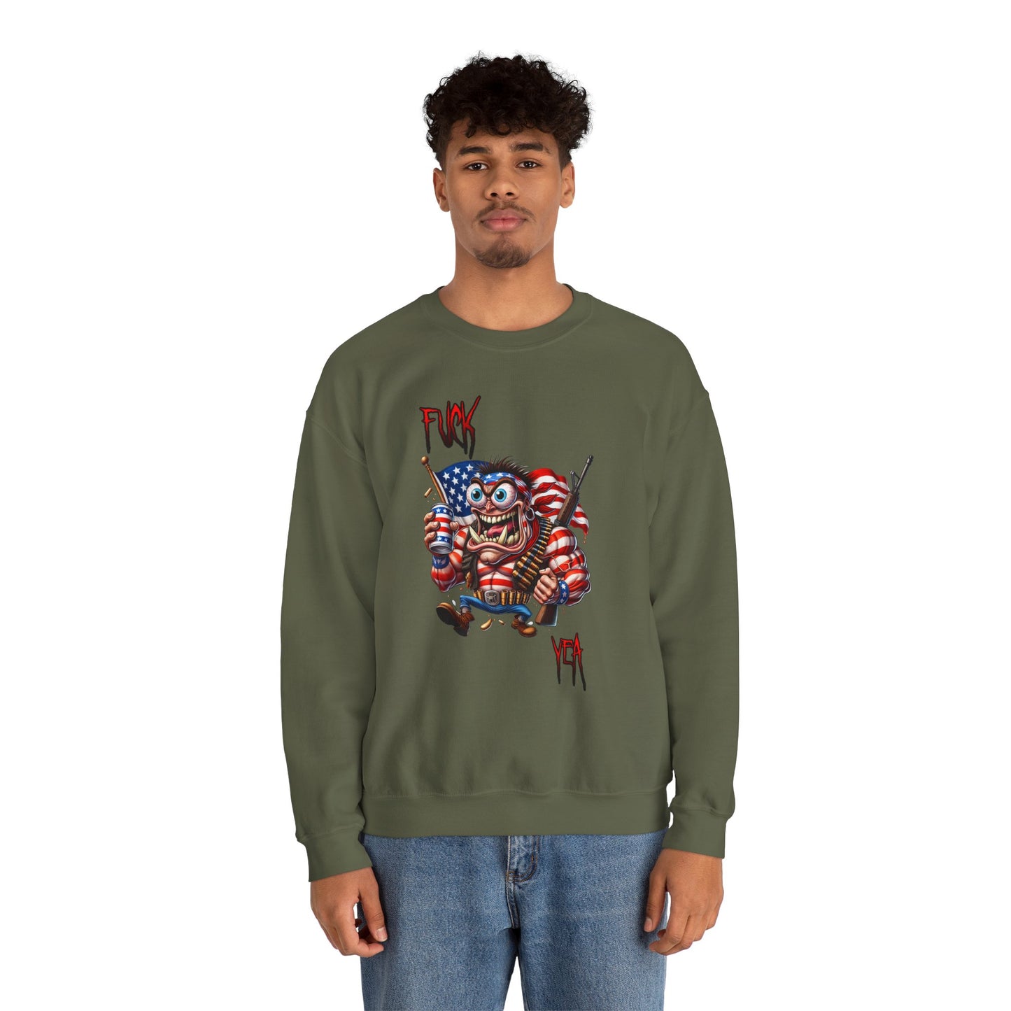 Freedom Maniac “F*** Yea” Crewneck Sweatshirt