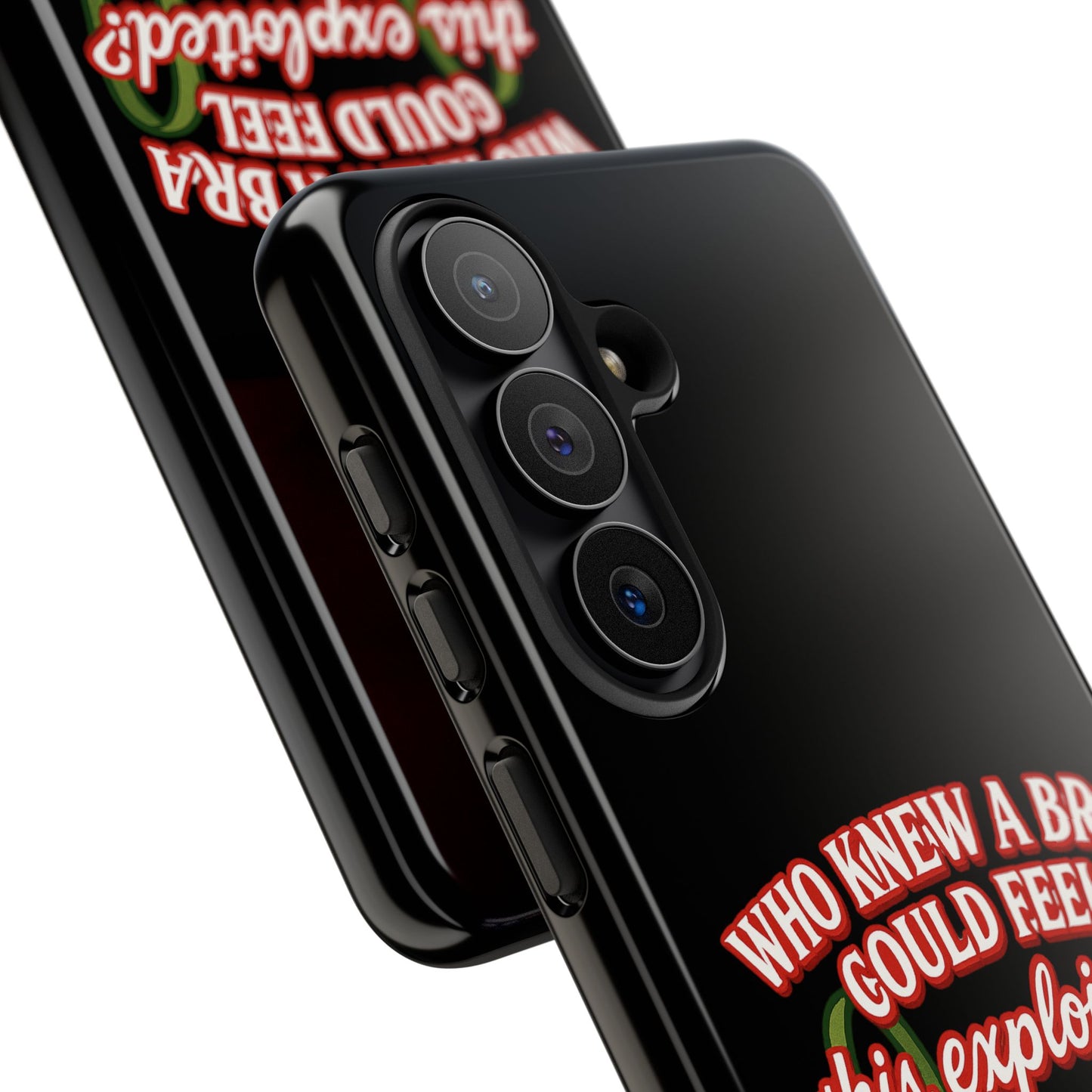 Phone Case — “Who Knew a Bra Could Feel This Exploited?” Graphic Protective Case
