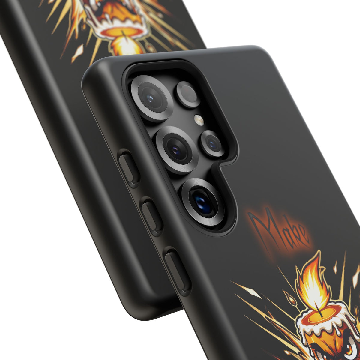 Tough Phone Case — "Make My Fire" Angry Candle Protective Cover