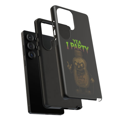 Phone Case — 'Yea I Party' Creepy Baby Bottle Graphic