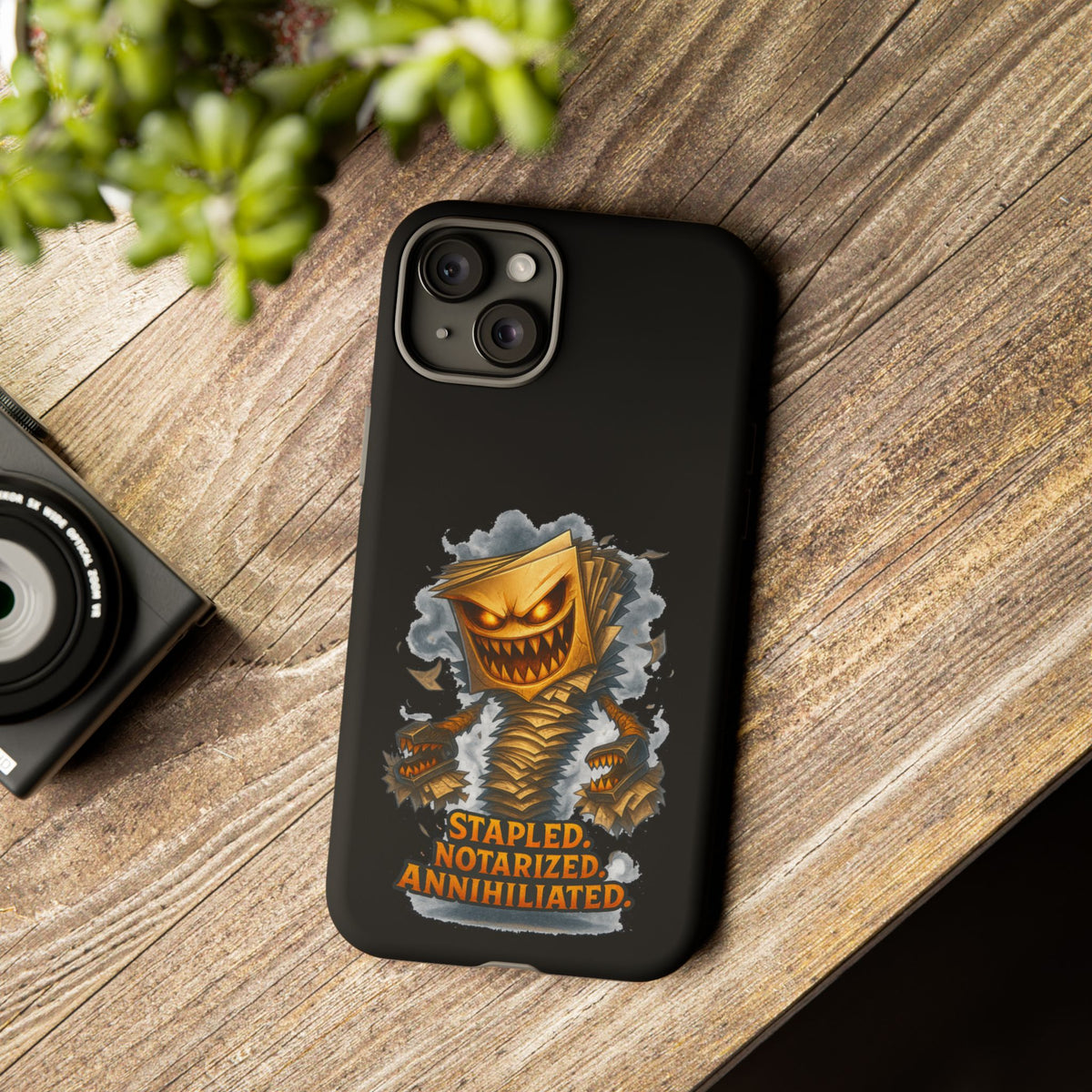 Phone Case — Stapled, Notarized, Annihilated Lightning-Fast Protective Case