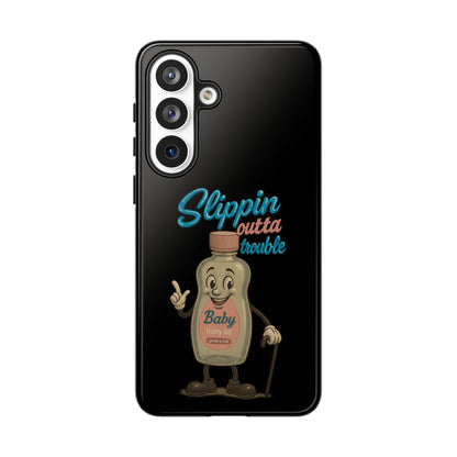 Phone Case — Retro 'Slippin Outta Trouble' Baby Bottle Design