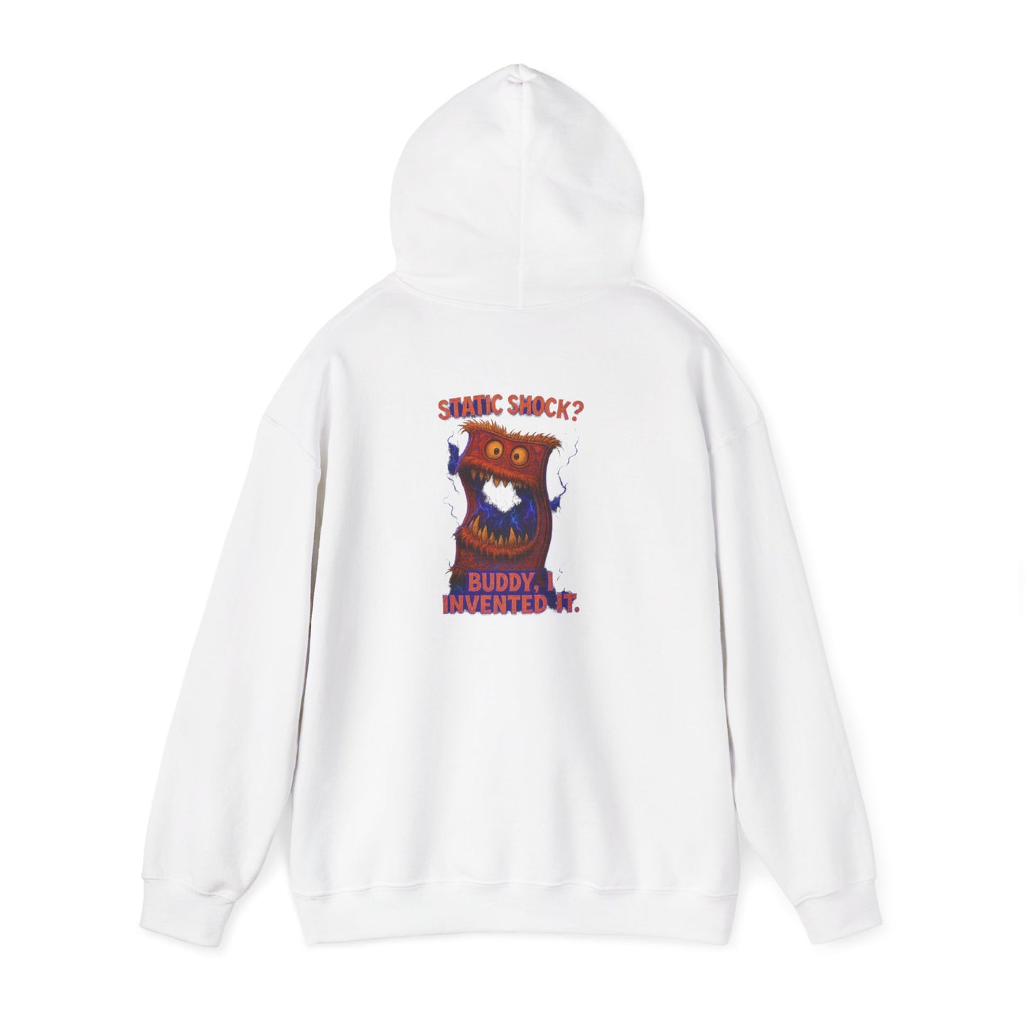 Hoodie — Playful 'Buddy Invented' Cartoon Owl Graphic Pullover