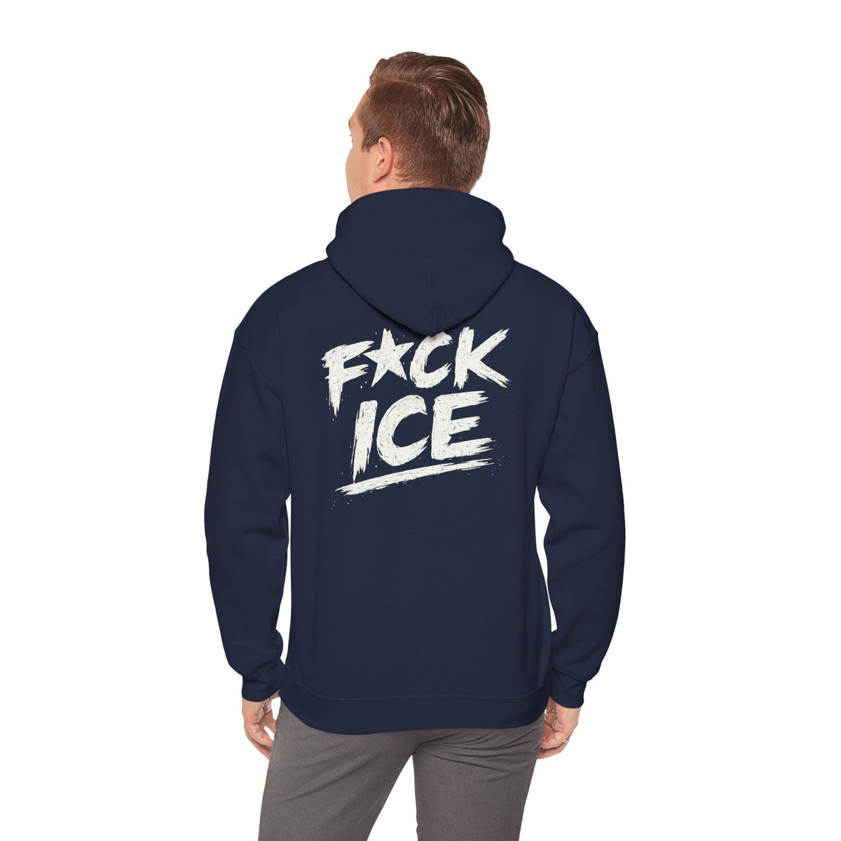 Hoodie — “F*ck Ice” Bold Graphic Back Print Hoodie
