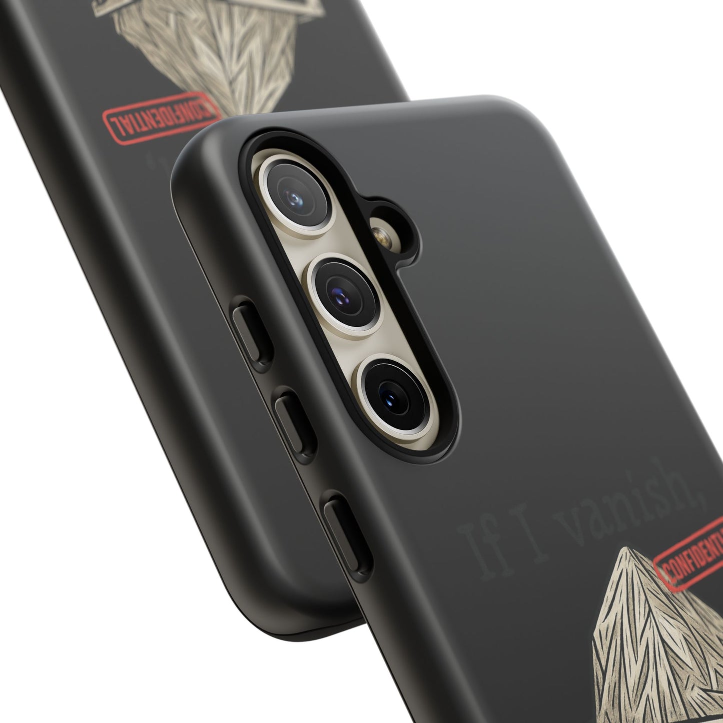 Conspiracy Tin-Foil Hat Phone Case — If I Vanish, Tell the Pigeons I Knew (Confidential)