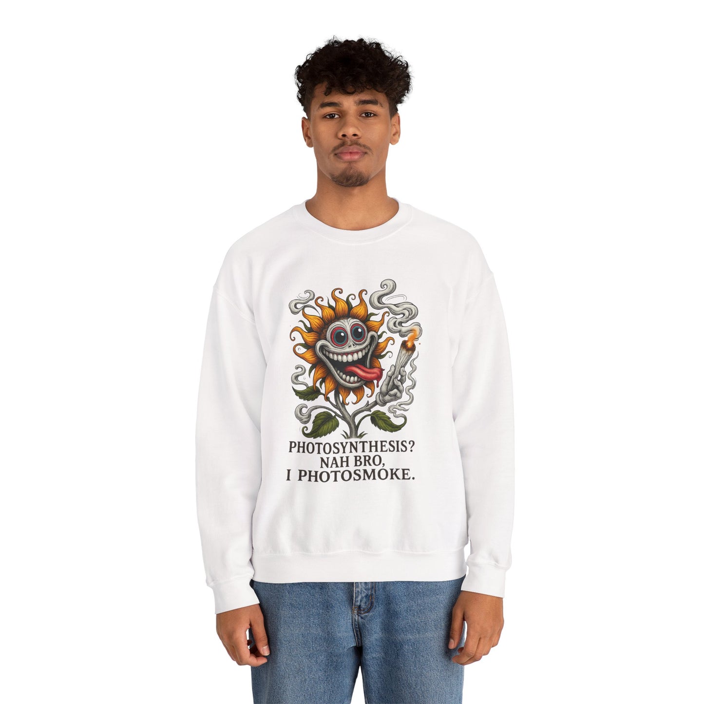 Photosmoke Sunflower Crewneck Sweatshirt