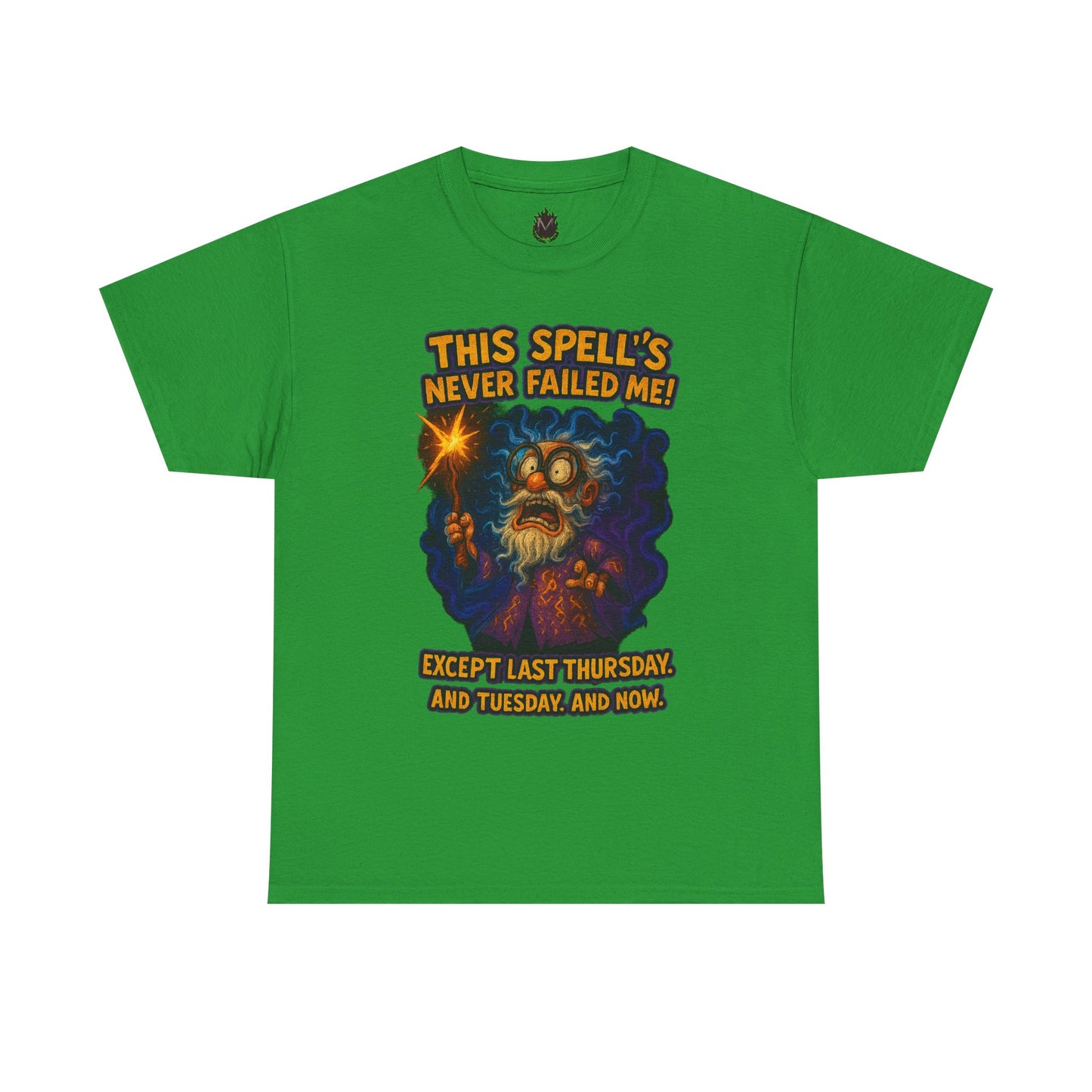 This Spell's Never Failed Me Wizard Tee | Funny Magic Illustration