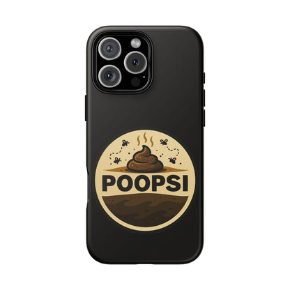Phone Case — 'POOPSI' Funny Poop Logo Protective Cover