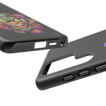 Psychedelic Jester Phone Case — Colorful Creepy Clown Tough Case