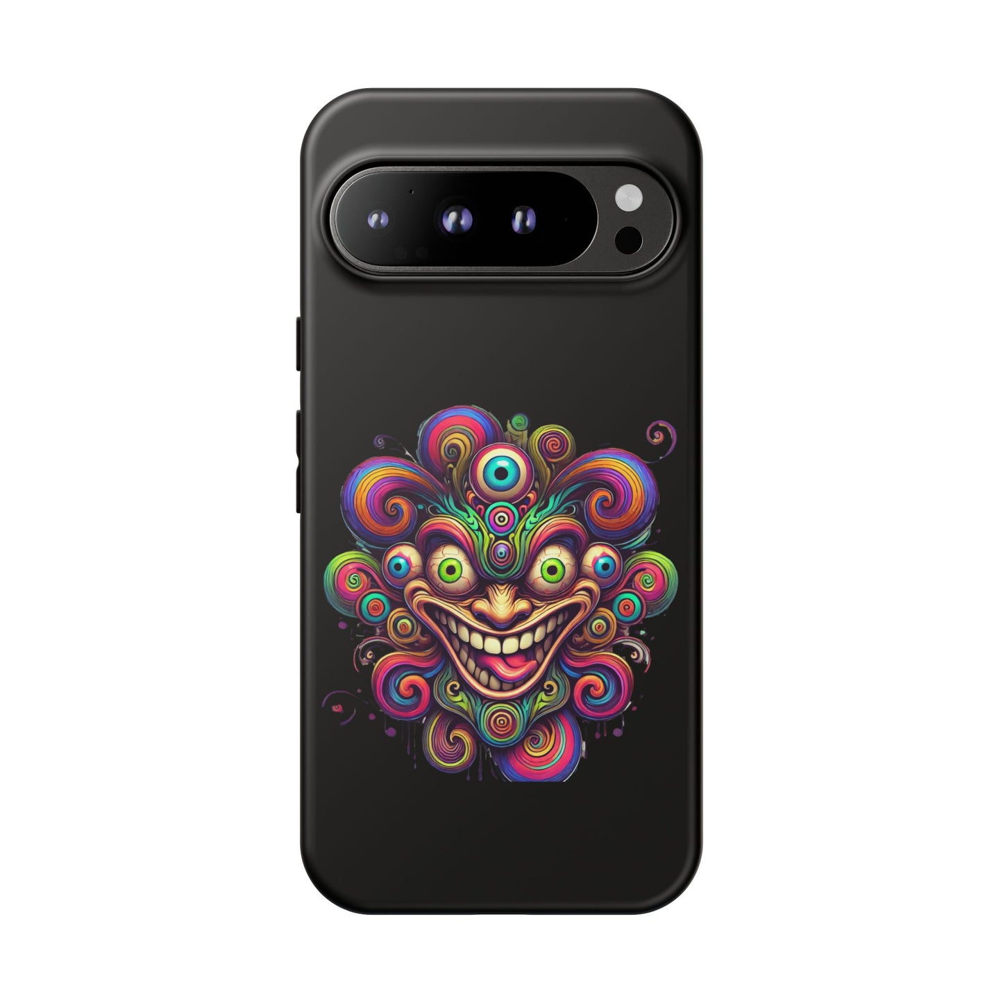 Psychedelic Jester Phone Case — Colorful Creepy Clown Tough Case