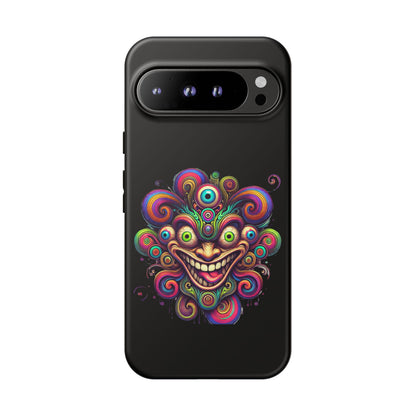 Psychedelic Jester Phone Case — Colorful Creepy Clown Tough Case