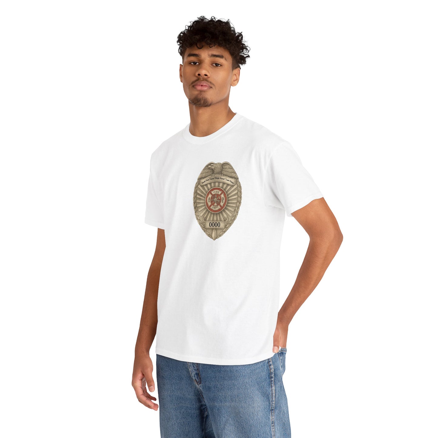 Flames Test Metal – Courage Firefighter Tee