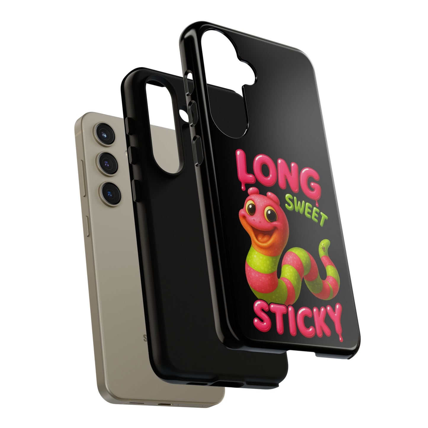 Phone Case — "Long Sweet Sticky" Cute Candy Snake Protective Case