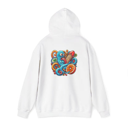 Octopus Colorful Graphic Hoodie – Vibrant Sea Creature Back Print