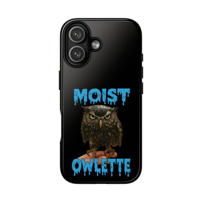 Moist Owlette Phone Case — Funny Owl Graphic Protective Case