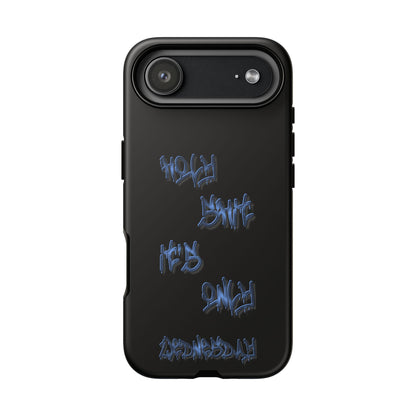Phone Case — Blue Neon Graffiti "Tough Cases" Protective Cover