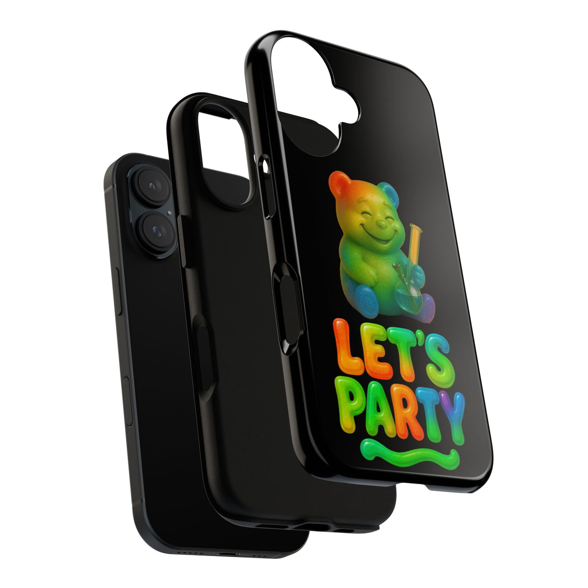 Let's Party Rainbow Bear Phone Case
