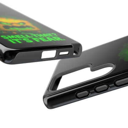 Phone Case — 'Smell That? It's Fear.' Spooky Cheese Monster Protective Case