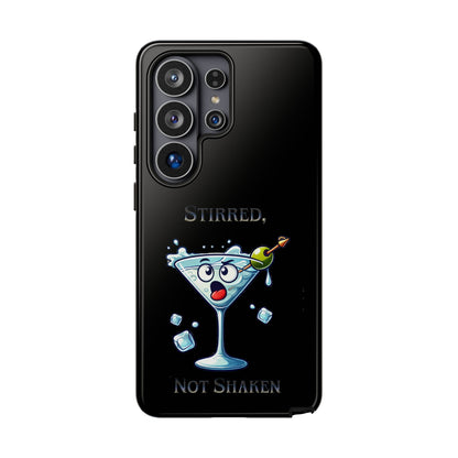 Stirred Not Shaken Phone Case — Funny Martini Cocktail Design