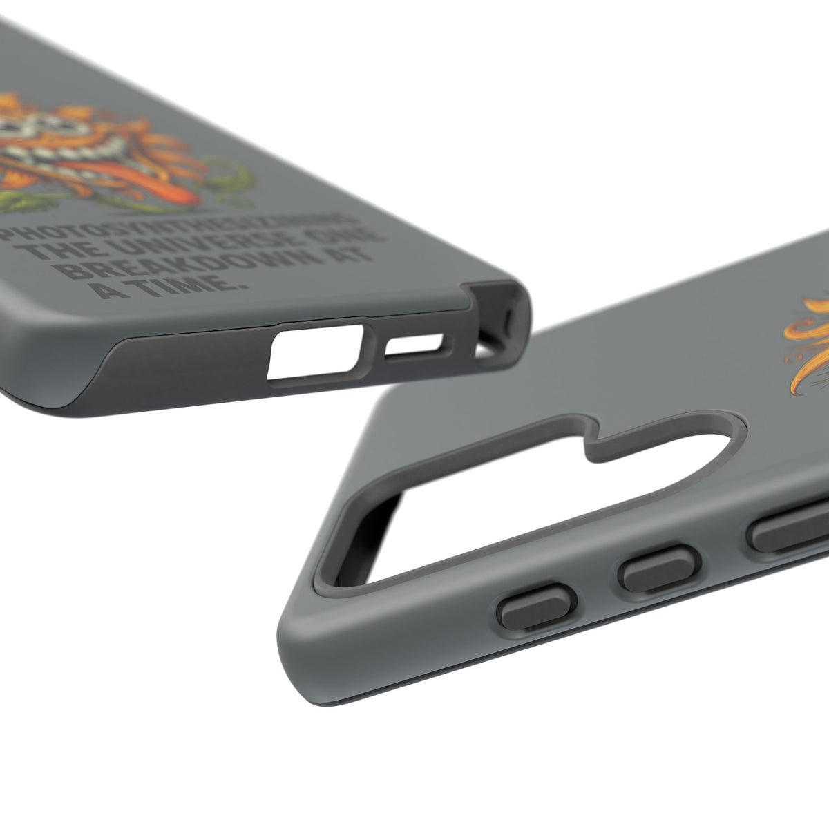 Funny Monster Sunflower Phone Case — "Photosynthesizing the Universe One Breakdown at a Time"