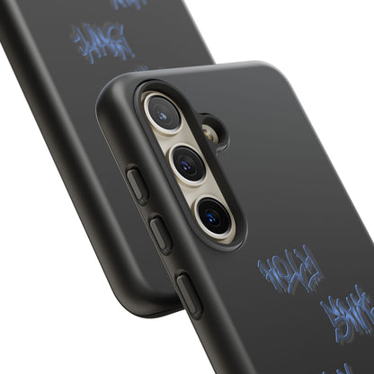 Phone Case — Blue Neon Graffiti "Tough Cases" Protective Cover