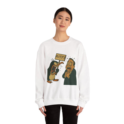 WTF Angry Penguin Crewneck Sweatshirt