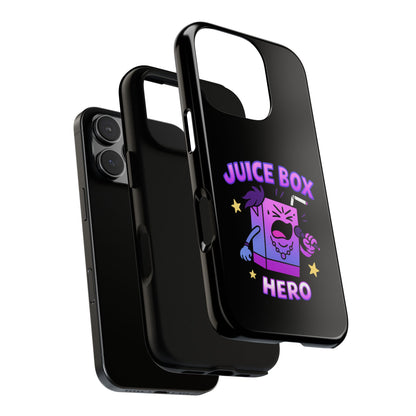 Phone Case — 'Juice Box Hero' Cute Cartoon Protective Cover