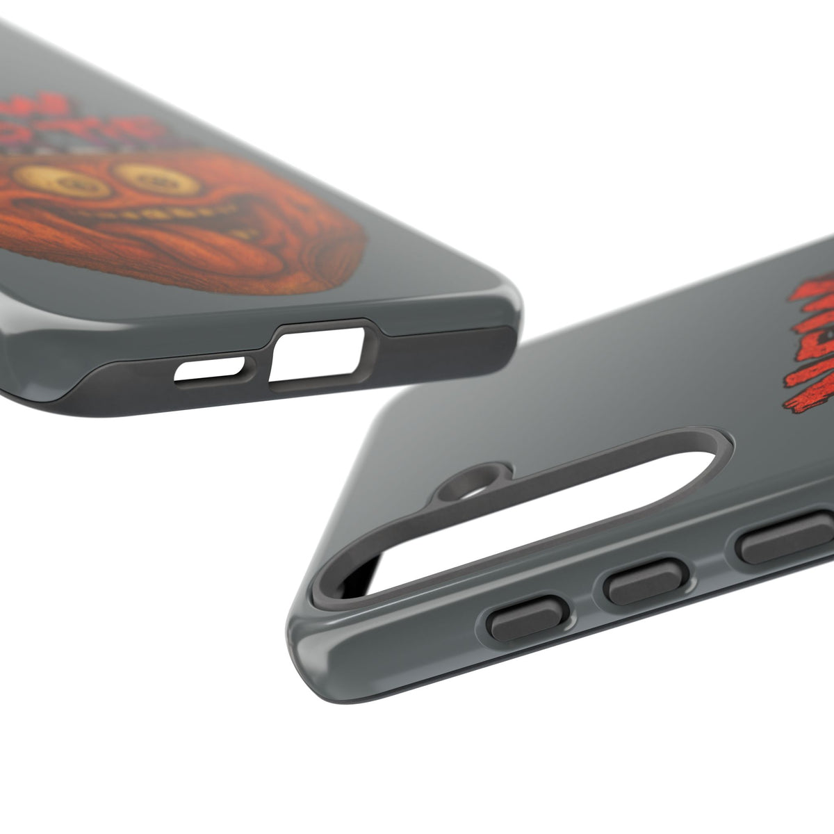 Phone Case — 'New Hairte' Funny Grinning Tongue-Out Monster Design