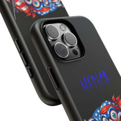Phone Case — Patriotic 'Merica Clown with Flag, Beer & Rifle