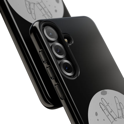 Spock Live Long Phone Case — Vulcan Salute Moon Graphic