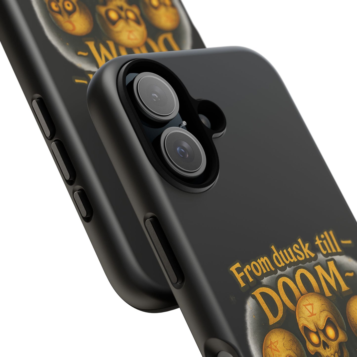 Phone Case — "From Dusk Till Doom We Jam" Skeleton Band Design