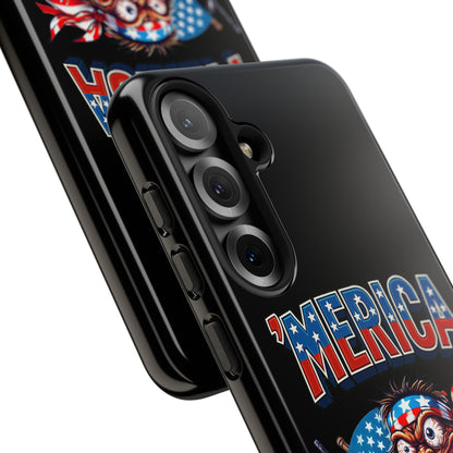 'MERICA Patriotic Phone Case — American Flag Madman Design