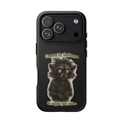 Phone Case - "Chosen by Darkness (Or Maybe Just Rabies)" Cute Creepy Retro Creature Protective Case