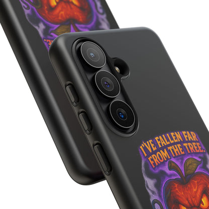 Phone Case — 'I've Fallen Far From the Tree, Straight Into Madness' Pumpkin Horror Design