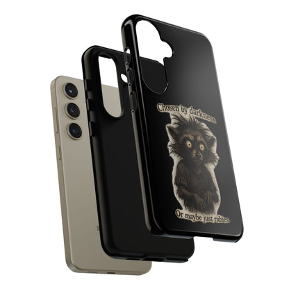 Phone Case - "Chosen by Darkness (Or Maybe Just Rabies)" Cute Creepy Retro Creature Protective Case