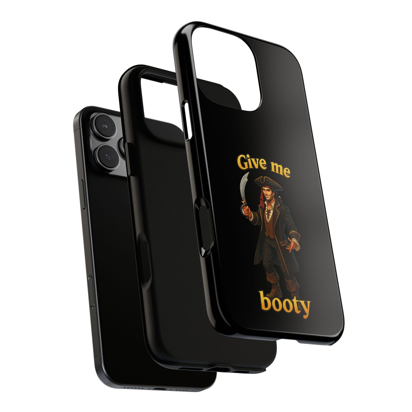 Phone Case — 'Give Me Booty' Pirate Graphic Protective Case
