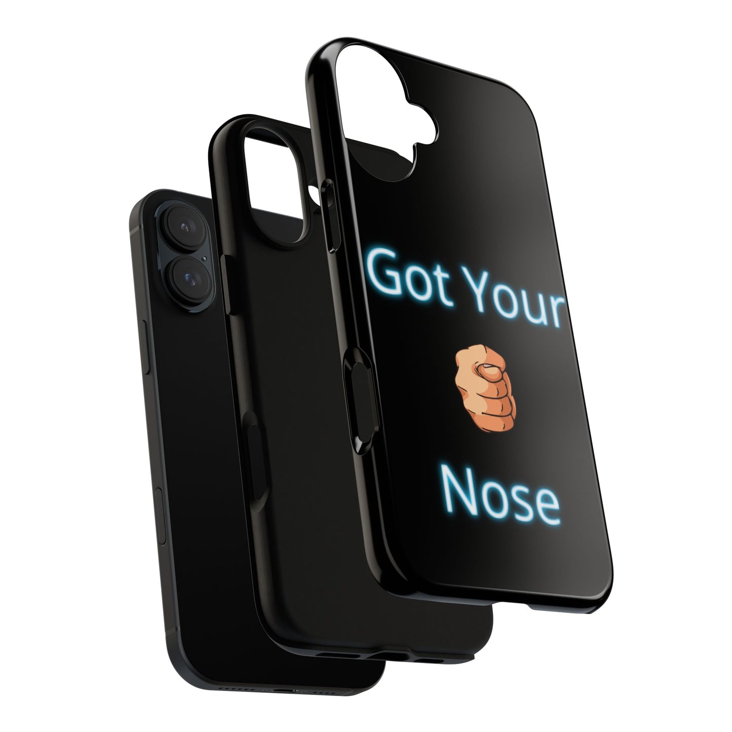 Got Your Nose Phone Case — Funny Neon Fist Design